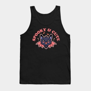 Spooky and Cute - Spooky Cute Pastel Goth Halloween Bat Tank Top